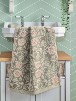 Handdoek met bloemenprint