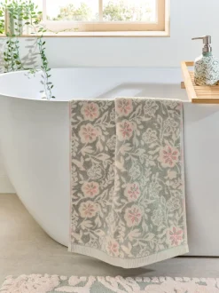 Handdoek met bloemenprint