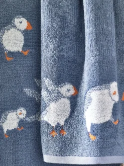 Handdoeken van 100% katoen met Puffin
