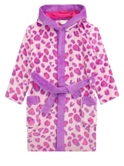 Harry Bear badjas met luipaardprint ROZE LUIPAARD AOP