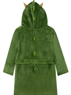 Harry Bear Dinosaur Fleece Dressing Gown With 3D Horns And Spikes