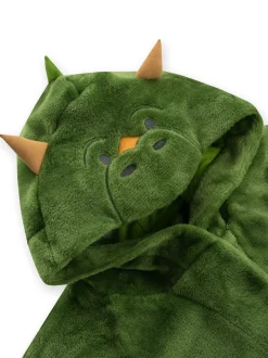 Harry Bear Dinosaur Fleece Dressing Gown With 3D Horns And Spikes