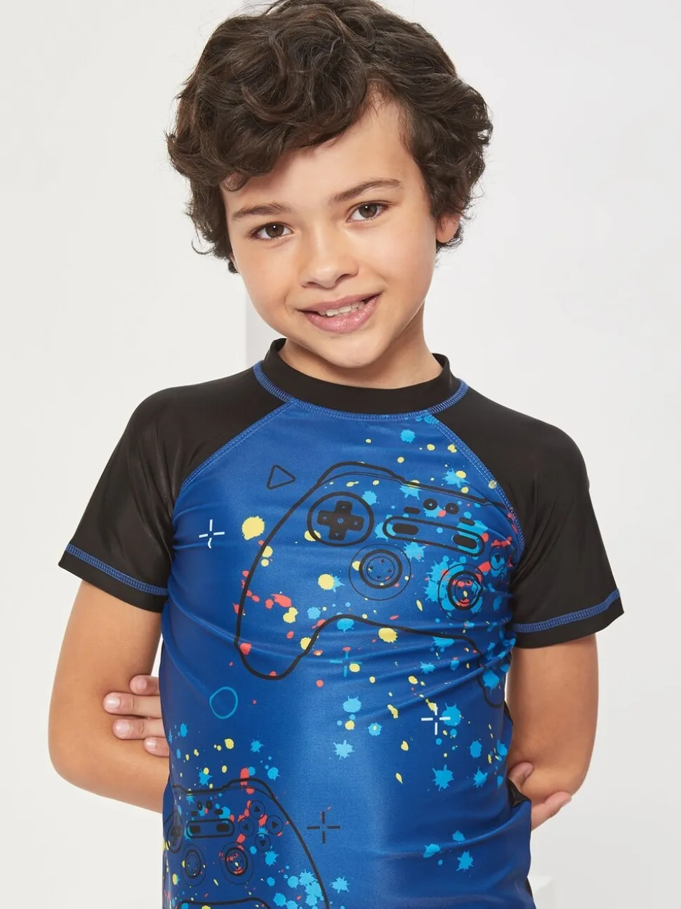 Harry Bear Gaming tweedelige top- en shortset