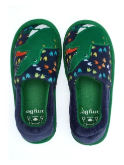 Harry Bear pantoffels met dinosaurusprint