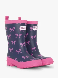 Hatley Blue Teeny Bows Matte Wellies