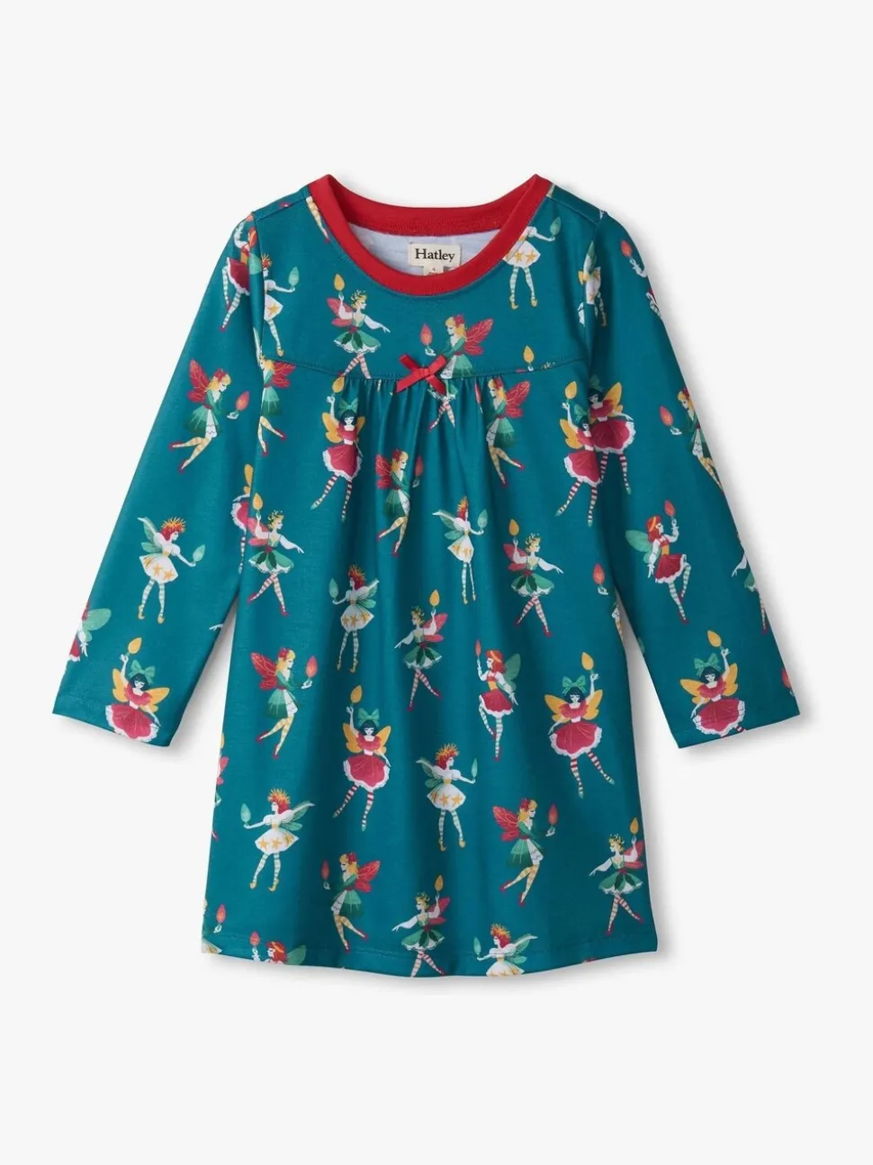 Hatley Navy Blue Christmas Faeries Long Sleeve Nightdress