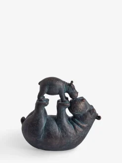Hattie and Henry Hippo Kissing Ornament