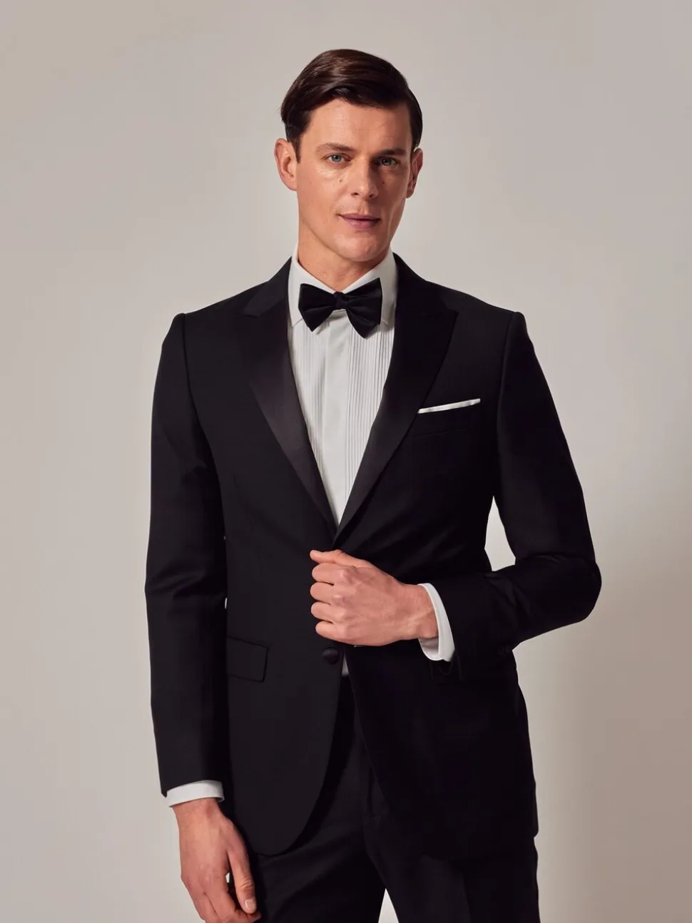 Hawes & Curtis 100% Cotton Dinner Black Jacket