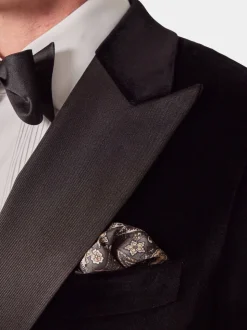 Hawes & Curtis Plain Velvet Black Jacket
