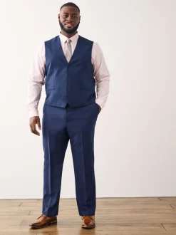 Helderblauw - Gilet met regular fit