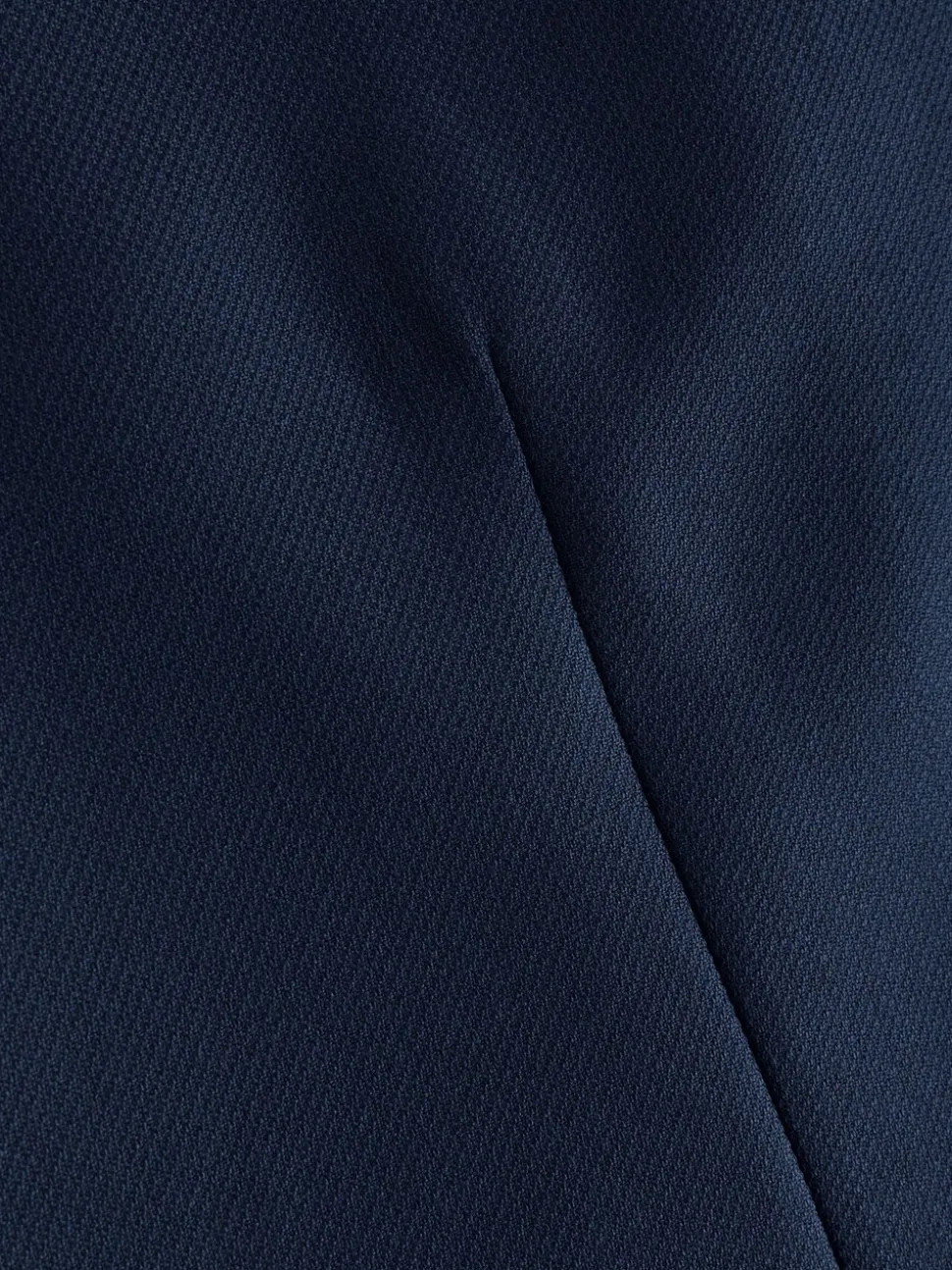 Helderblauw - Herenvest met textuur