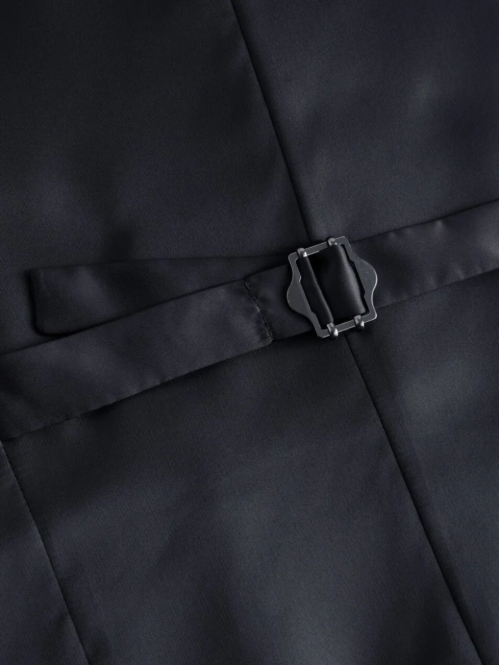 Helderblauw - Herenvest met textuur