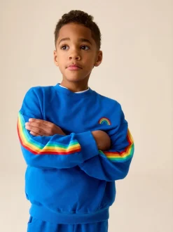 Helderblauw - Little Bird by Jools Oliver set van sweatshirt en joggingbroek