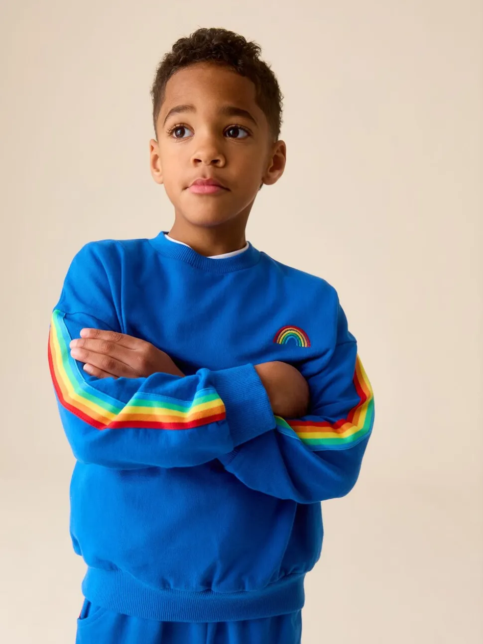 Helderblauw - Little Bird by Jools Oliver set van sweatshirt en joggingbroek