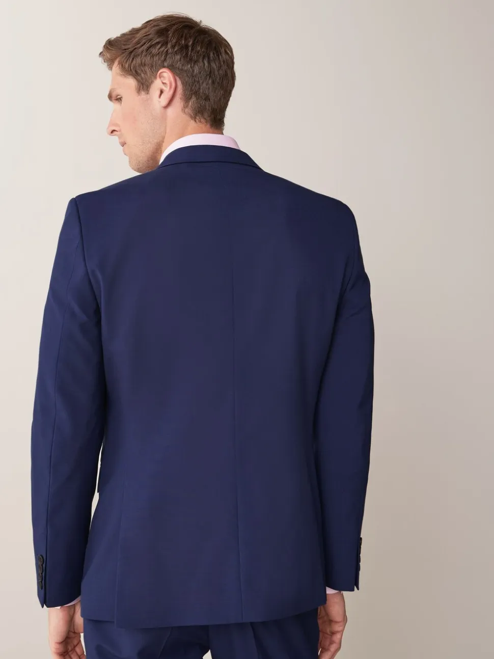 Helderblauw - Slim Fit - Kostuum met twee knopen: colbert