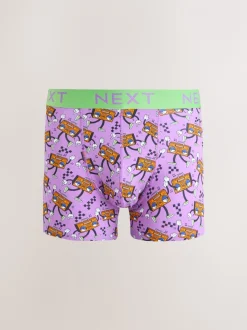 Heldere Disco Karakter - Verpakking van 8 - Boxershorts