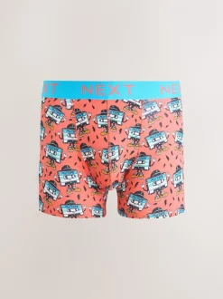 Heldere Disco Karakter - Verpakking van 8 - Boxershorts