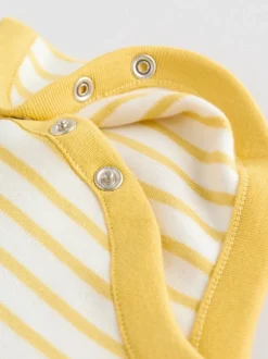 Heldere streep - Set van 5 babyrompertjes met korte mouwen