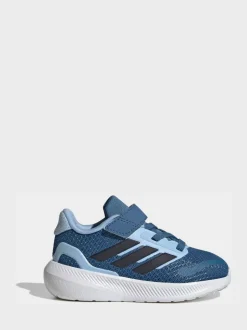 Hemelsblauw - adidas Runfalcon 5 Hook and Loop Easy On sneakers voor zuigelingen