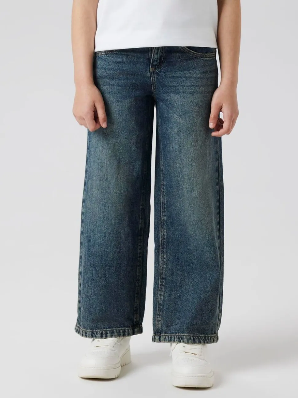 Hemelsblauw - Name It jeans met wijde pijpen