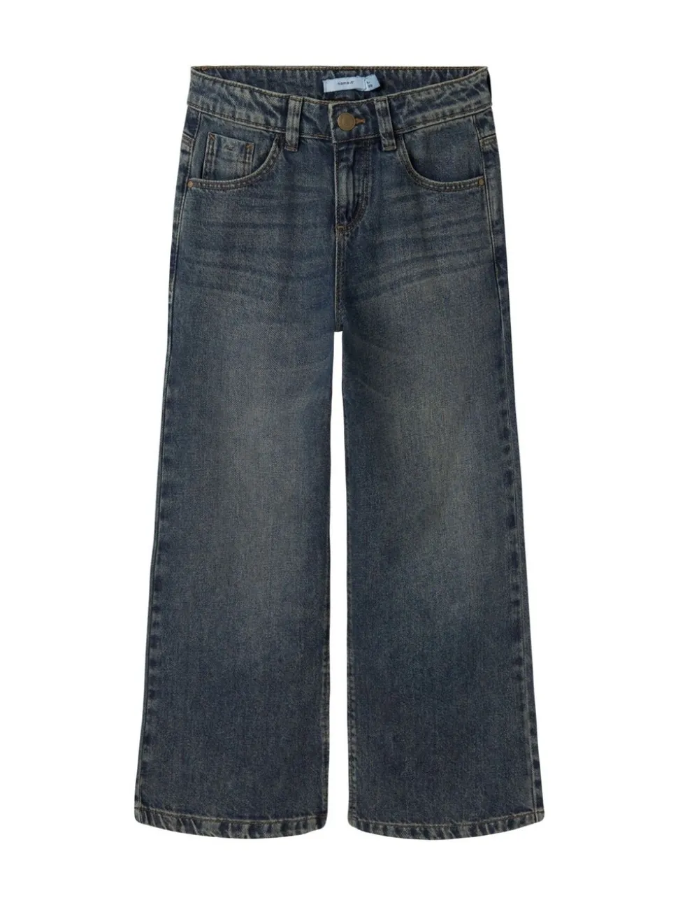 Hemelsblauw - Name It jeans met wijde pijpen