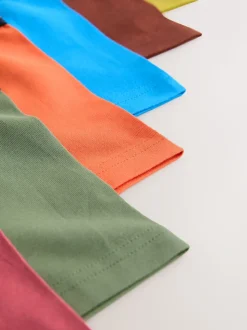 Herfstkleuren met Zwart tailleband - Verpakking van 7 trunks (2-16jr)