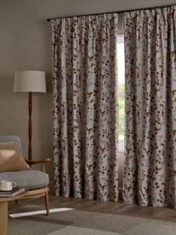 Honesty Bladeren Bloemenprint Verduisterende/Thermische Plooiband Gordijnen