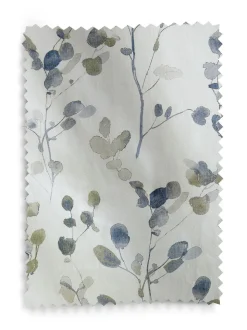 Honesty Leaf Floral Print Blackout/Thermal Eyelet Curtains