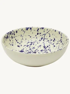 Hot Pottery Set of 4 Splatter Pasta Bowls