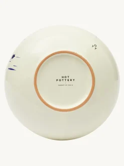 Hot Pottery Set of 4 Splatter Pasta Bowls