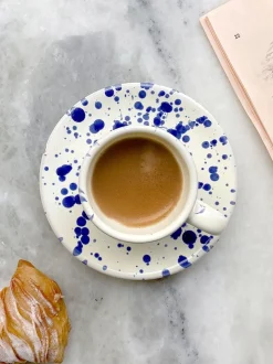 Hot Pottery Set of 4 Splatter Espresso Set