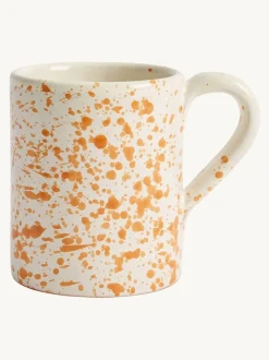 Hot Pottery Set of 4 Splatter Mugs
