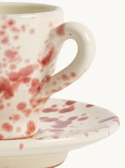 Hot Pottery Set of 4 Splatter Espresso Set