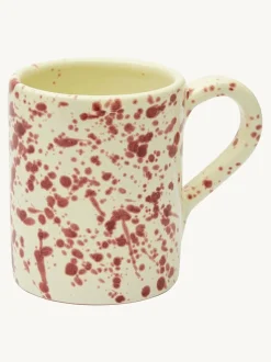 Hot Pottery Set of 4 Splatter Mugs