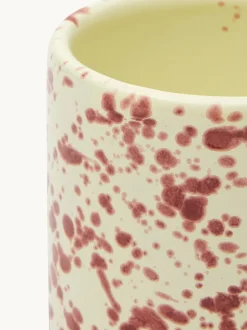 Hot Pottery Set of 4 Splatter Mugs