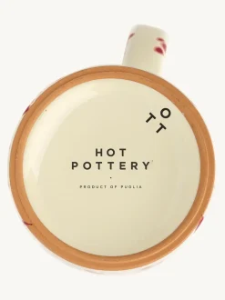 Hot Pottery Set of 4 Splatter Mugs