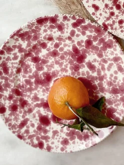 Hot Pottery Set of 4 Splatter Side Plates