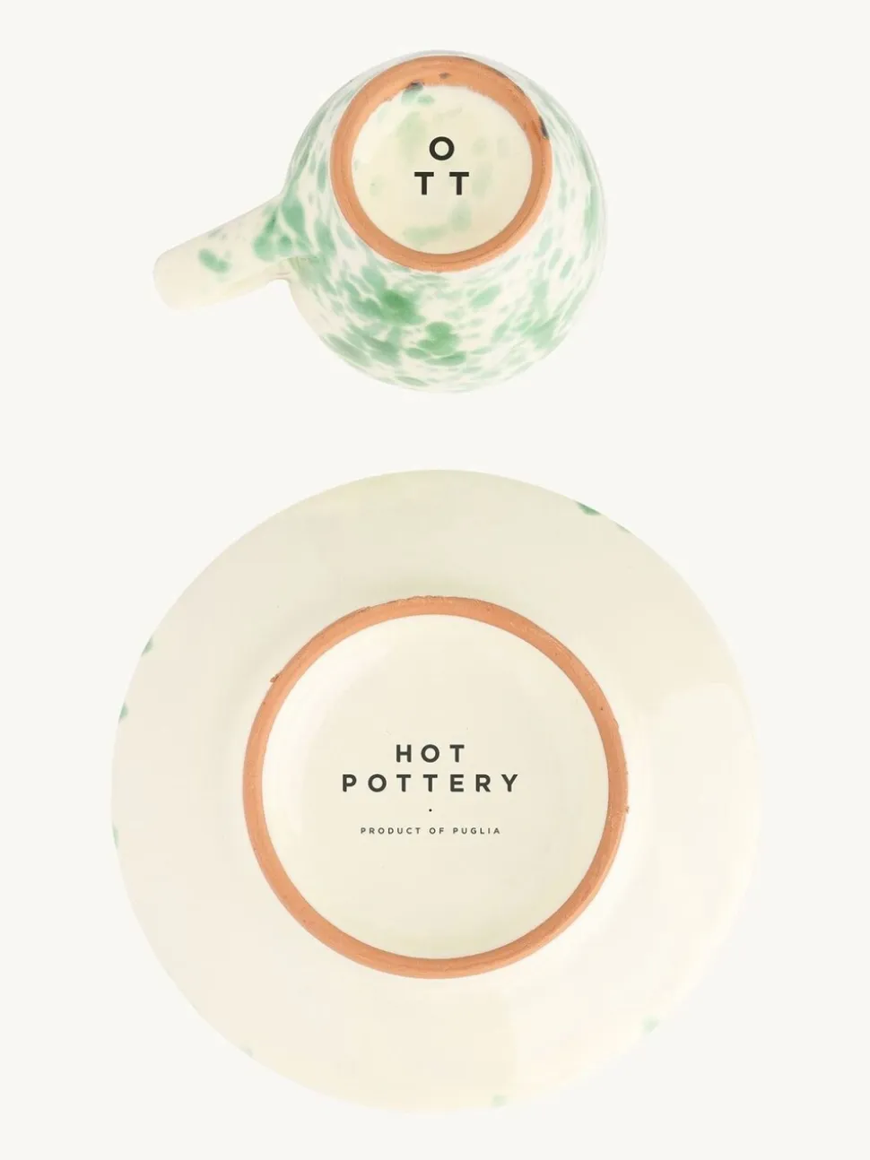 Hot Pottery Set of 4 Splatter Espresso Set