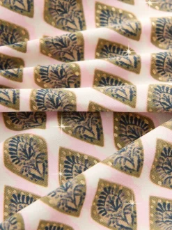 Houtblok Khaki Groen/Cream folie - Utrim Diep uitgesneden zwempak met buikcorrectie