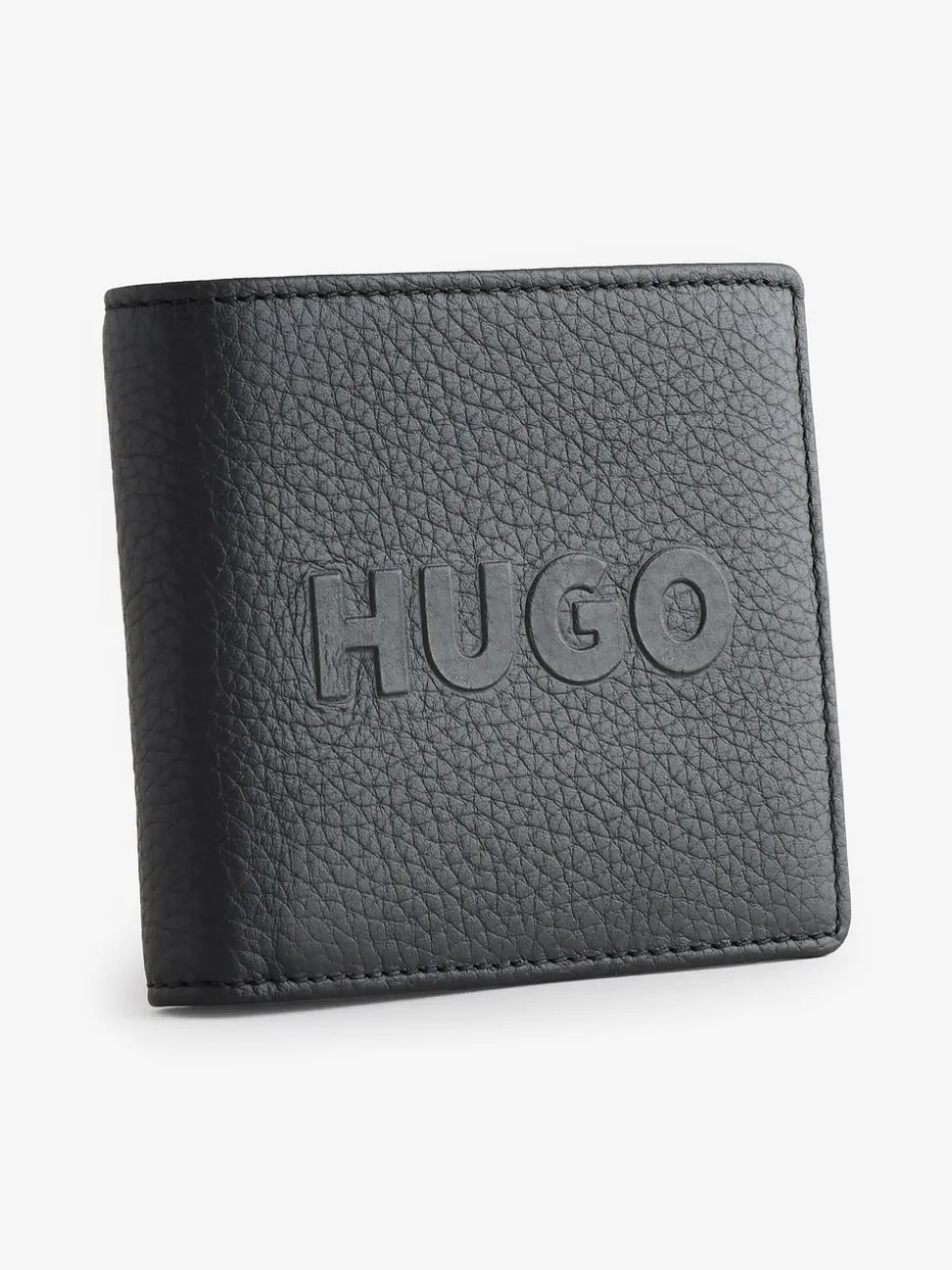HUGO Logo Leather Wallet Coin Pocket