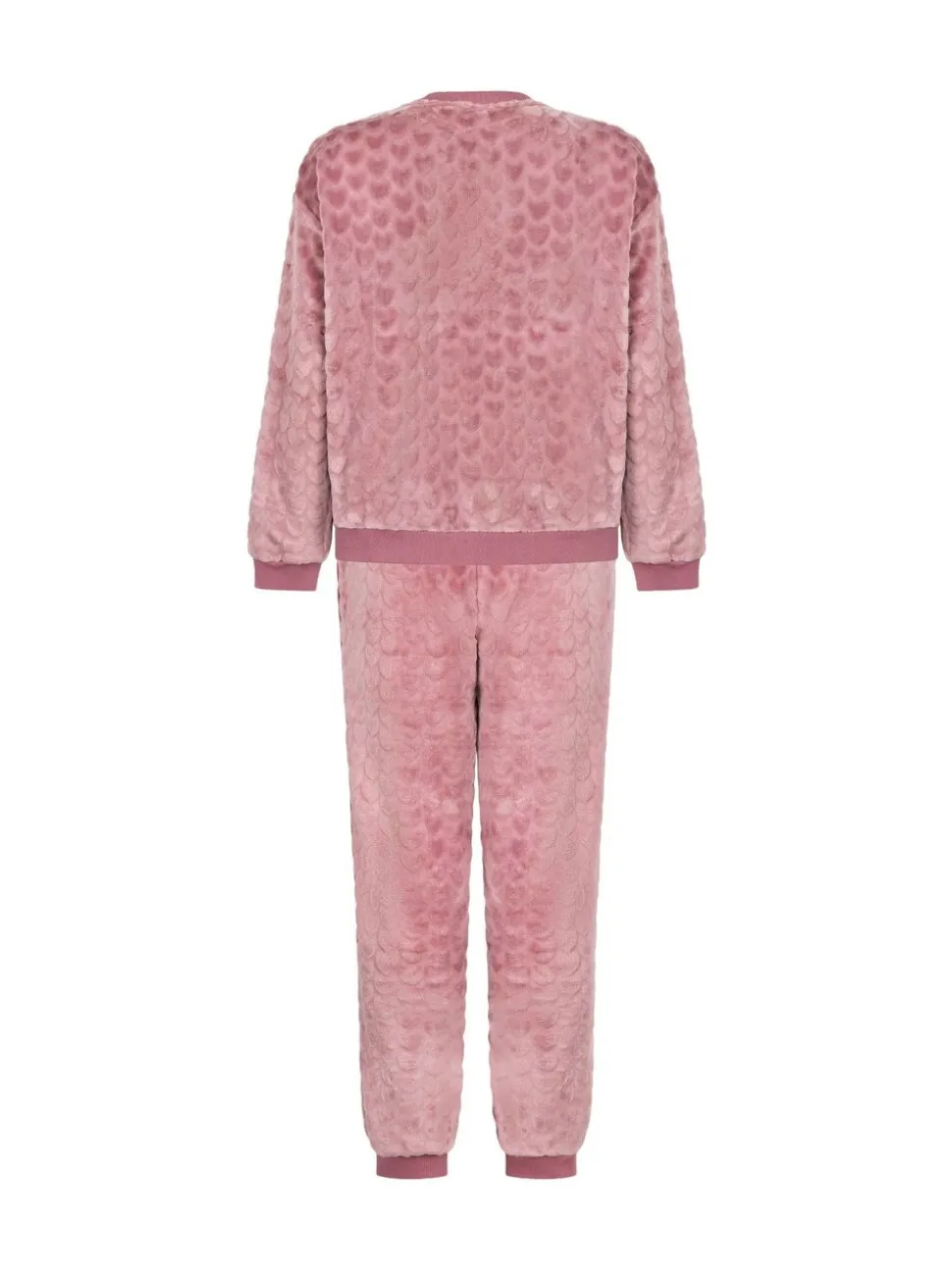 Hunkemoller Purple Fleece Heart Pyjamas Set