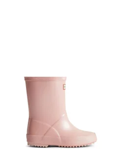 Hunter Kids Pink First Nebula Wellies