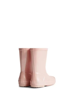 Hunter Kids Pink First Nebula Wellies