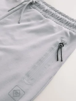Ice grey - Interlock Soft Touch Cuffed Joggers