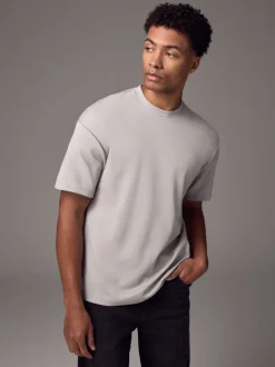 Ice grey - Relaxed fit - Zwaar T-shirt