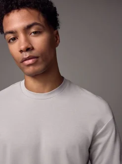 Ice grey - Relaxed fit - Zwaar T-shirt