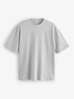 Ice grey - Relaxed fit - Zwaar T-shirt