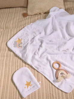 I'm New Here 100% katoenen babyhanddoek met capuchon