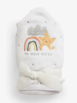 I'm New Here 100% katoenen babyhanddoek met capuchon