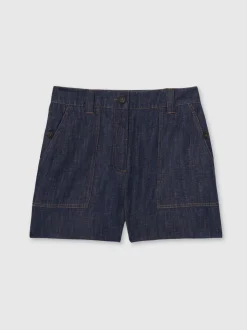 Indigo - Reiss Ashby Linnen Shorts